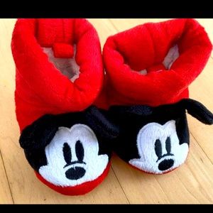 Mickey Mouse slippers 0-6M